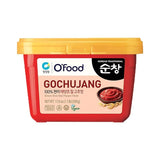 O'Food Gochujang 1.1lb, Korean Red Chili Pepper Paste, Spicy, Sweet and Savory Sauce, Traditional Fermented Condiment, 100% Brown Rice, No Corn Syrup, Medium Hot, 1.1lb