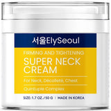 Elyseoul Super Chest Neck Cream: Advanced Tightening Firming Lifting - Wrinkle Sagging Skin Remover - Anti-Aging Treatment Collagen Hyaluronic Acid Niacinamide