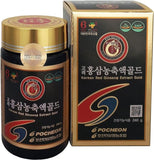 Pocheon 240g(8.5oz), 100% Pure Korean 6years Root Panax Red Ginseng Extract Gold, TOP Ginsenoside, Saponin, Ginseng Herbal Supplement, Natural Immune Support