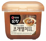 O'Food Seafood Doenjang, Premium Korean Traditional Soybean Miso Paste Sauce, Naturally Fermented, Umami Flavor, Jjigae Soup Base, Chung Jung One (Anchovy & Shellfish, 450g)